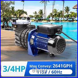 0.75HP Pool Pump for Swimming pool In/Above Ground Water Pump Single Speed, 5