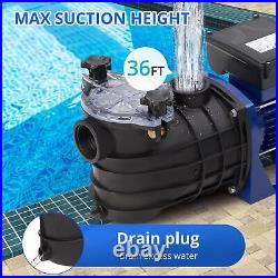 0.75HP Pool Pump for Swimming pool In/Above Ground Water Pump Single Speed, 5