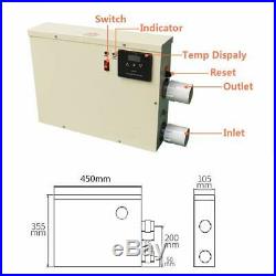 11KW 220V Digital Swimming Pool & SPA Electric Water Heater Thermostat Hot Tub