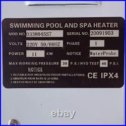 11KW 220V Electric Swimming Pool Water Heater SPA Thermostat Hot Tub US