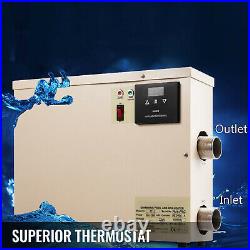 11KW 220V Pool Heater Thermostat Swimming Pool SPA Electric Water Heater Pump