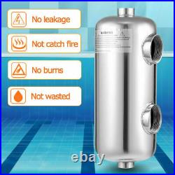 135k BTU Tube and Shell Heat Exchanger for Saltwater Pools/Spas 1+ 1 1/2FPT