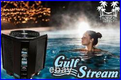 140k Btu's Pool Heater Heat Pump By Gulf Stream Wifi, Whip, Disconnet Box, Pad