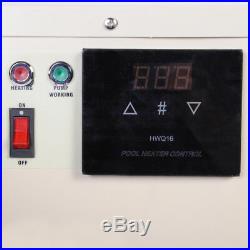 15KW Electric Swimming Pool Thermostat SPA Hot Tub Water Heater 220V Touch Scree