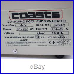 15KW Electric Water Heater Thermostat f/ Swimming Pool & SPA Hot Tub Touchscreen
