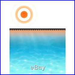 16'5 x 33' Swimming Pool Solar Cover Blanket Tarp Round Black Inground Heater