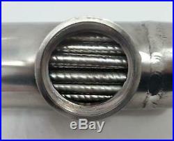 1,200,000 BTU Stainless Steel Tube & Shell Heat Exchanger for Pools/Spas ss