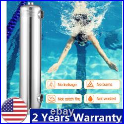 200KBTU Heat Exchanger 1 +1 1/2FPT for Salt Water Swimming Pool Spas SS304