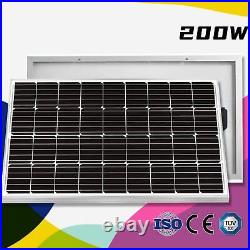 200W Solar Panel Mono Cell Module PV Power Charger 12V Solar Panels for Homes