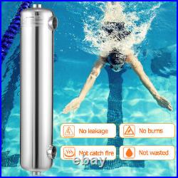 200kBtu/h Swimming Pool Heat Exchanger Water Pool Heat Exchanger Stainless Steel