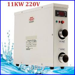 220V 11KW Swimming Pool SPA ElectricWater Heater Tankless Thermostat 50/60HZ