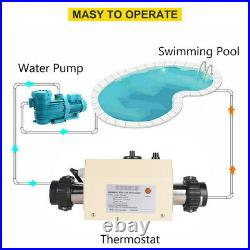 220V 3000W Swimming Pool Thermostat Electric SPA Heater Bathtub Heating Pump