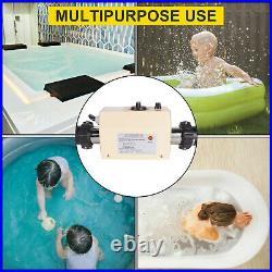 220V 3000W Swimming Pool Thermostat SPA Heater Electric Bathtub Heating Pump US