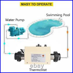 220V 3000W Swimming Pool Thermostat SPA Heater Electric Bathtub Heating Pump US