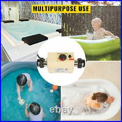 220V 3KW Electric Water Heater Swimming Pool Thermostat SPA Hot Tub Heating Tool