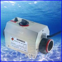 220V 3KW Electric Water Heater Thermostat Machine Swimming Pool SPA Heater USA