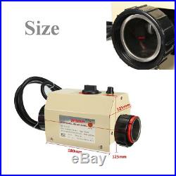 220V 3KW Swimming Pool & SPA Hot Tub Electric Water Heater Thermostat HOT