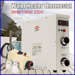 220V 3KWith11KW Swimming Pool SPA Hot Tub Electric Water Heater Thermostat 50/60Hz