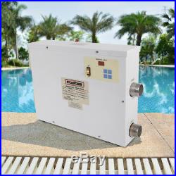 220V 9KW Swimming Pool SPA Hot Tub Electric Water Heater Thermostat 50/60Hz USA