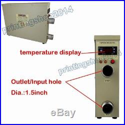 220V Electric Water Heater Swimming Pool Thermostat SPA Hot Tub 15KW