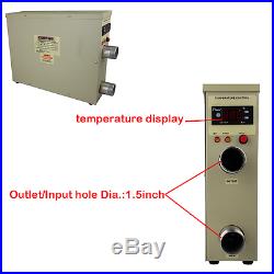 220V Electric Water Heater Swimming Pool Thermostat SPA Hot Tub 5.5KW