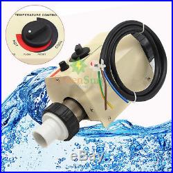 2KW 220V Swimming Pool & SPA Hot Tub Electric Water Heater Heating Thermostat