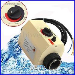 2KW 220V Water Swimming Pool and SPA Bath Heater Electric Heating Thermostat