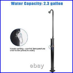 2.3 Gallon 7ft Pool Solar Heated Shower Head Yard Camping Swimming Poolside Spa