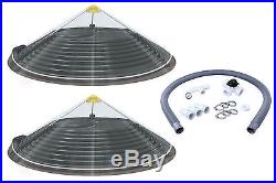 2 Kokido Duomo Solar Above Ground Pool Dome-Shape Water Heaters and Bypass Kit