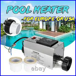 3000W Electric Water Heater Adjustable for Swimming Pool SPA Hot Tub Home Use