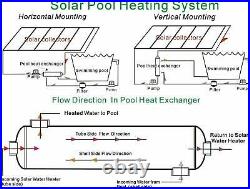 316L St. Steel Shell & Tube Heat Exchanger Swimming Pool, Wood Stove, Furnace
