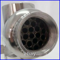 360,000 BTU Titanium Tube and Shell Heat Exchanger for Saltwater Pools/Spas ss