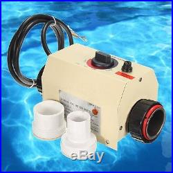 3KW 220V COASTS Swimming Pool & SPA Hot Tub Electric Water Heater Thermostat US