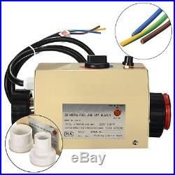 3KW 220V COASTS Swimming Pool & SPA Hot Tub Electric Water Heater Thermostat US