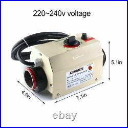 3KW 220V Electric Swimming Pool Water Heater Thermostat for Hot Tub Jacuzzi Spa