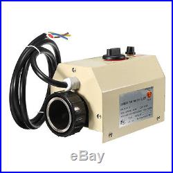 3KW 220V Swimming Pool & Bath SPA Hot Tub Electric Water Heater Thermostat Top