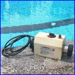 3KW Electric Water Heater Thermostat Machine Swimming Pool &Bath SPA Heater 220V