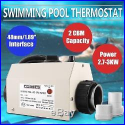 48mm Poolheizung Wärmetauscher Poolheizer Thermostat Elektrisch 30-40 Good