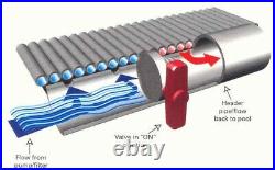 4'X20' Fafco Bear Solar Pool Heater With Integrated Valve and 6ft hoses and clamps