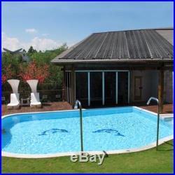 4pcs 4'x10' Swimming Pool Solar Panel Heater Heating Above/In-ground + Accessory