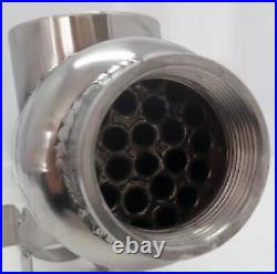 55k BTU Stainless Steel Tube and Shell Heat Exchanger for Pools/Spas ss