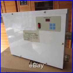 5.5/11/15KW 220V Swimming Pool & SPA hot tub electric water heater thermostat US