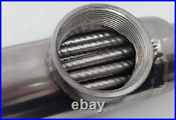 600,000 BTU Stainless Stell Tube and Shell Heat Exchanger for Pools/Spas ss