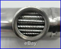 85,000 BTU Stainless Steel Tube and Shell Heat Exchanger for Pools/Spas os
