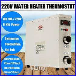AC 220V 11KW Swimming Pool & SPA Hot Tub Electric Water Heater Thermostat AU