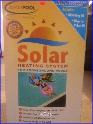 Above ground solar pool heater