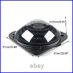 Black Outdoor Solar Dome Inground & Above Ground Swimming Pool Water Heater