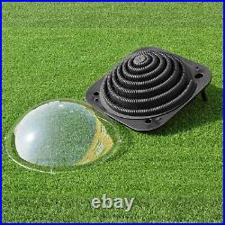 Black Outdoor Solar Dome Inground & Above Ground Swimming Pool Water Heater NEW