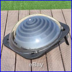 Black Outdoor Solar Dome Inground &Above Ground Swimming Pool Water Heater US