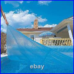 Blue Wave NS110 8-mil Solar Blanket for Round Above-Ground Pools 18-ft Blue